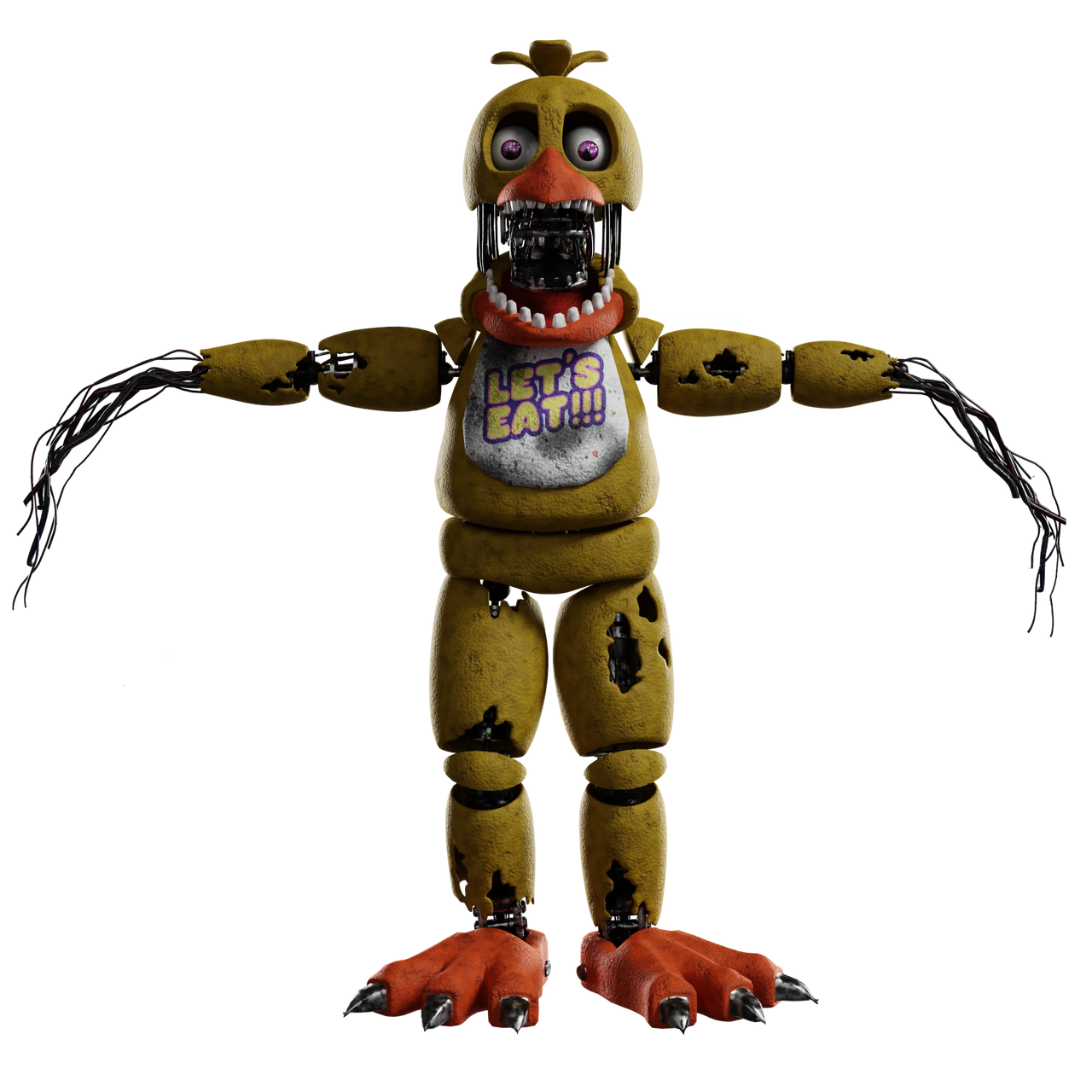Retexture Withered Chica Full Body by MrWitheredFreddy on DeviantArt
