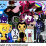 Vivid crosover gang(alt of sily multifandom group)