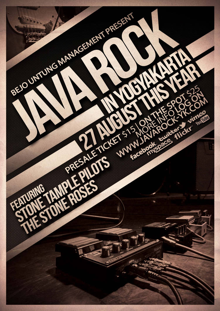Java Rock Flyer/ Poster Template by ThinHo on DeviantArt