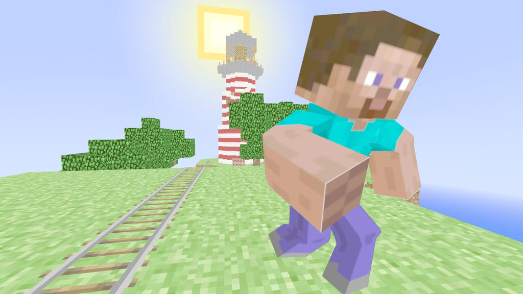 Minecraft Steve Post Steve Poster by tinus5 on DeviantArt
