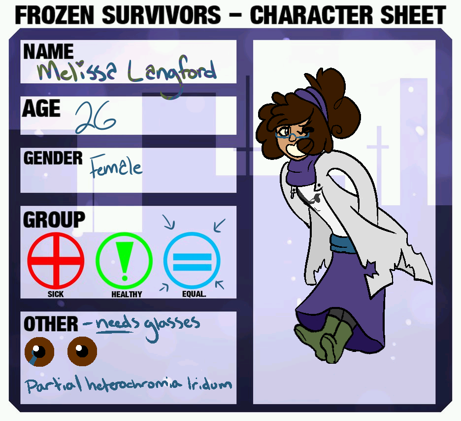 Frozen Survivors - Melissa Langford by Slate-Sketch on DeviantArt