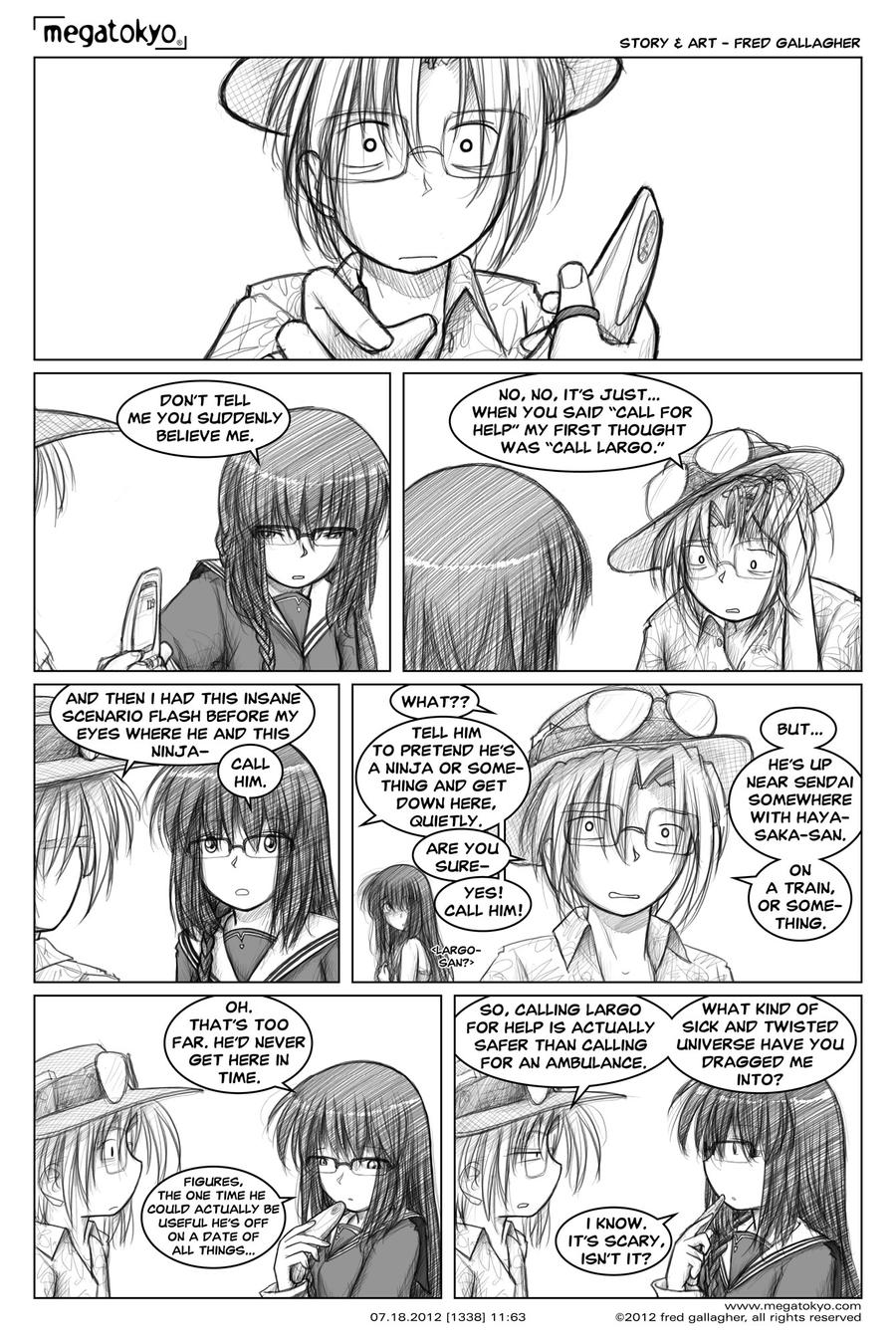 fogbank sassie Megatokyo Comic 1338 - My First Thought by fredrin on DeviantArt