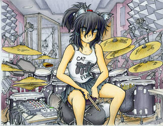 Sawatari Ashe in her studio (Color)