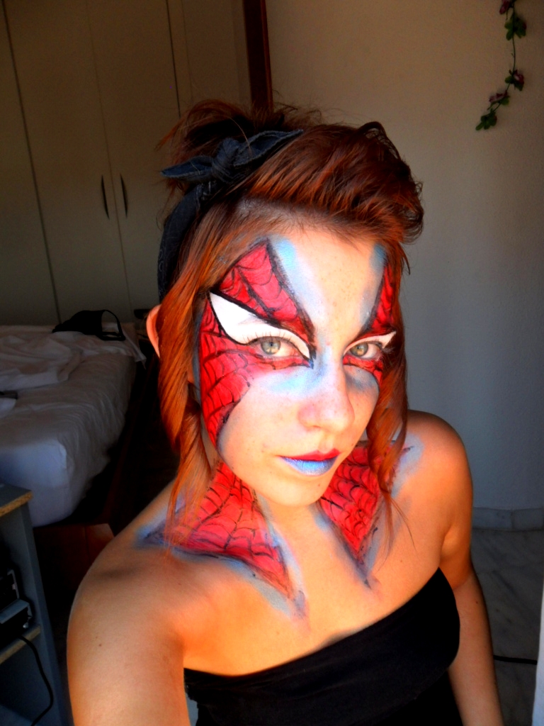 Maquillaje Spiderman by Arisusandasu on DeviantArt