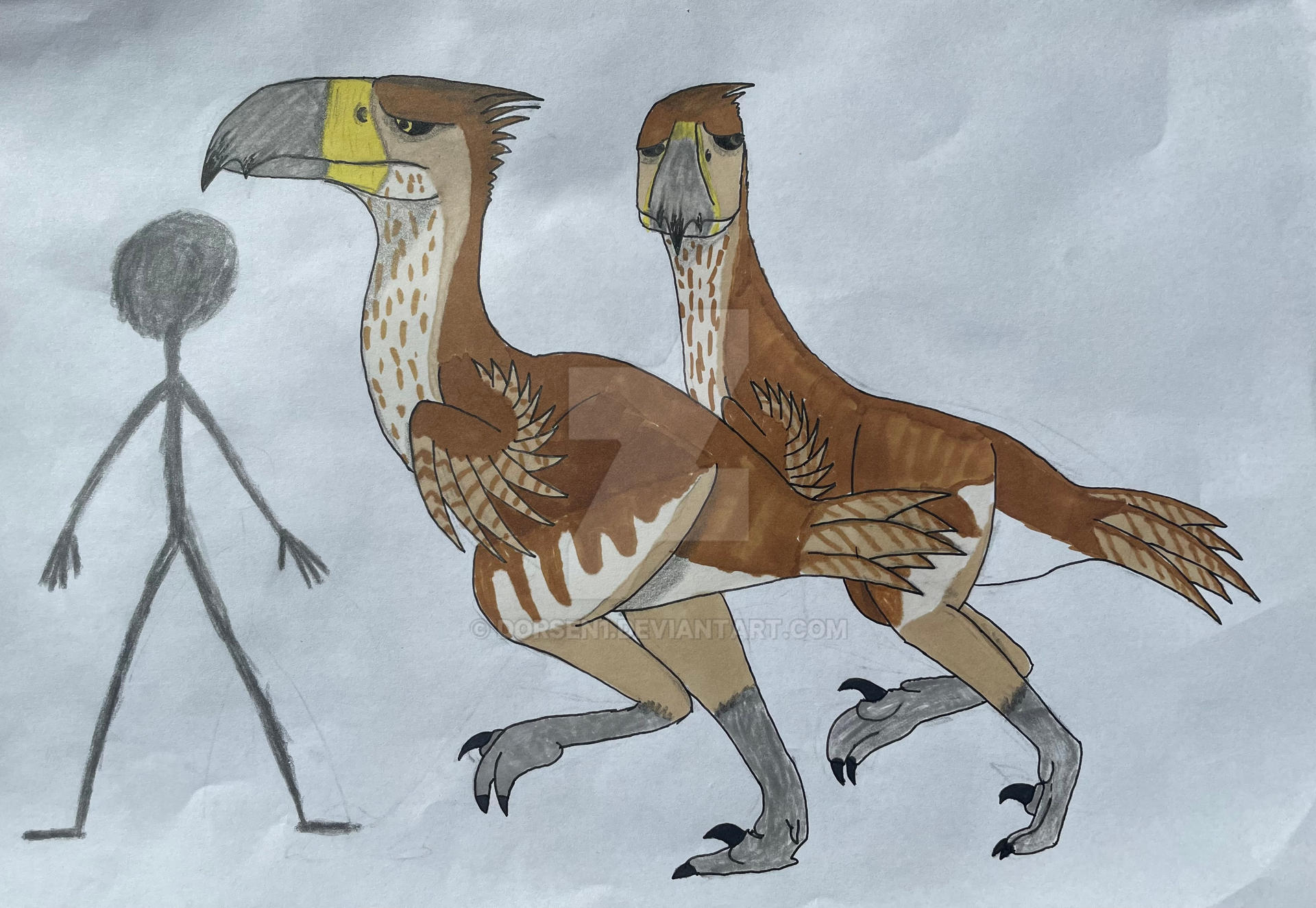 Terror birds (finished) by Dorsen1 on DeviantArt