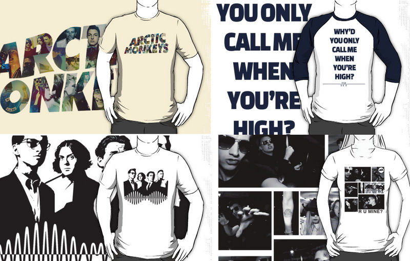 Arctic Monkeys shirts collection.