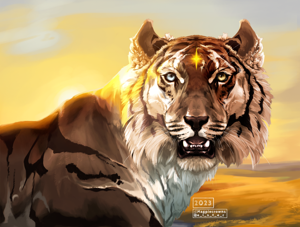 Commission tiger by Magpiecrowns on DeviantArt