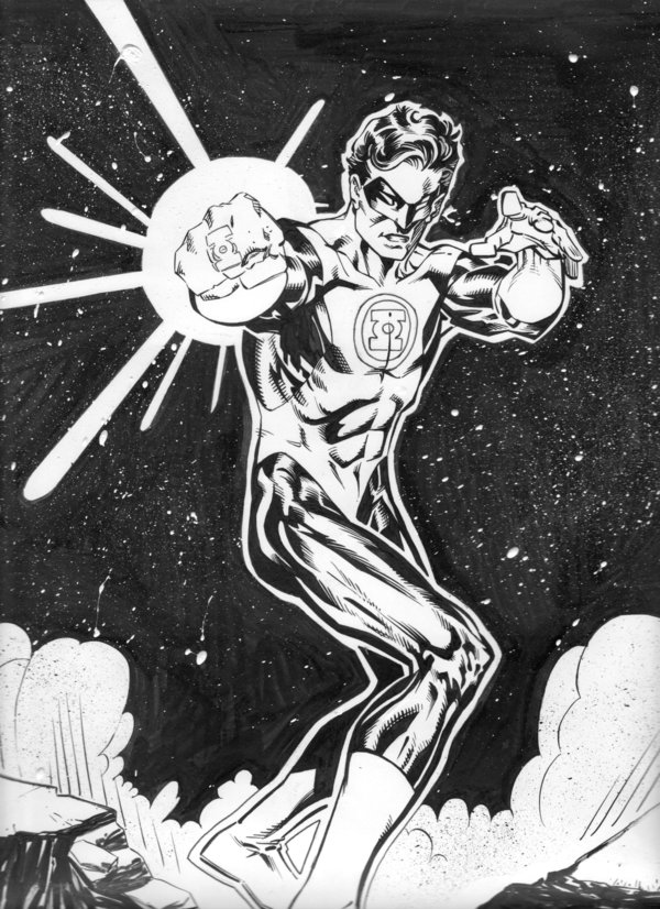 Green Lantern inks