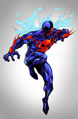 Spider-Man 2099 - shatteredweb colors