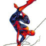 Spider-Man Upisde down swinging - Paris Alleyne