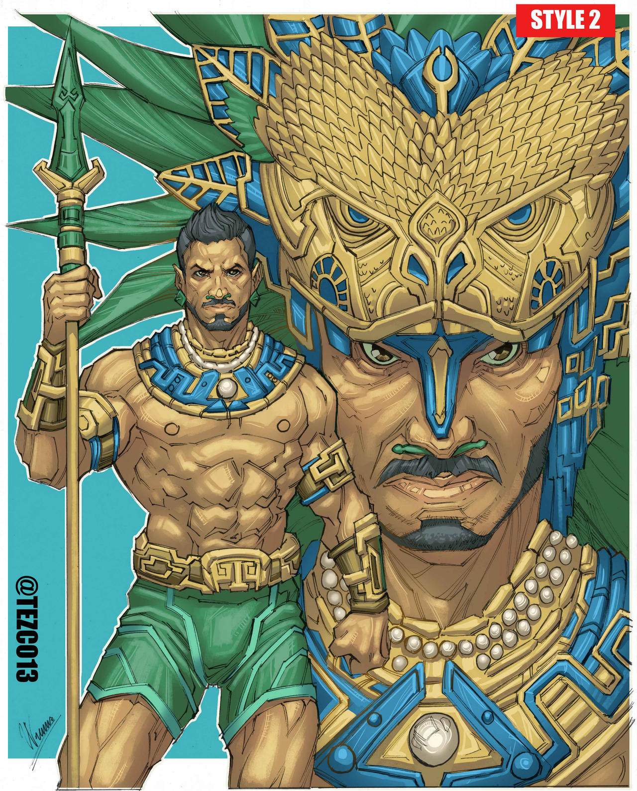 Tenoch Huerta Blue Demon NAMOR (Tenoch Huerta) digital colors by tezco13 on DeviantArt