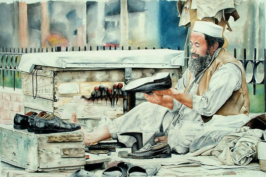 Watercolor - Afghan Cobbler