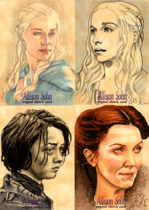 Game of Thrones sketch cards