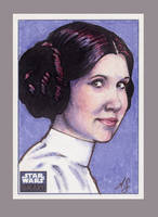 Princess Leia Sketch Card