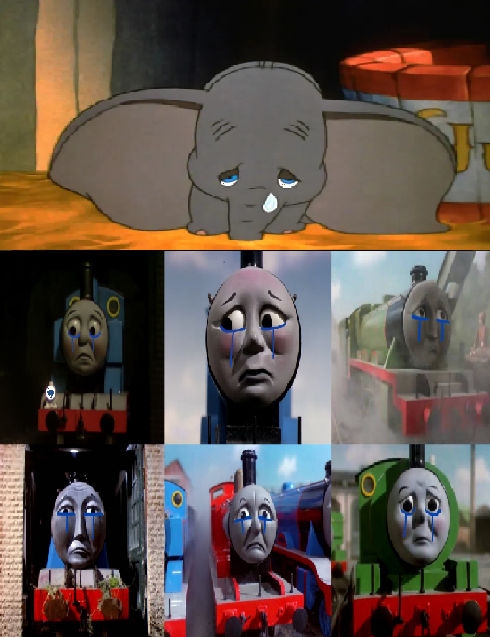 Thomas and his Friends Cry with Dumbo by superherofan2003 on DeviantArt