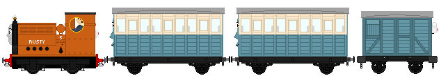 Rusty and his Passenger Train by superherofan2003 on DeviantArt