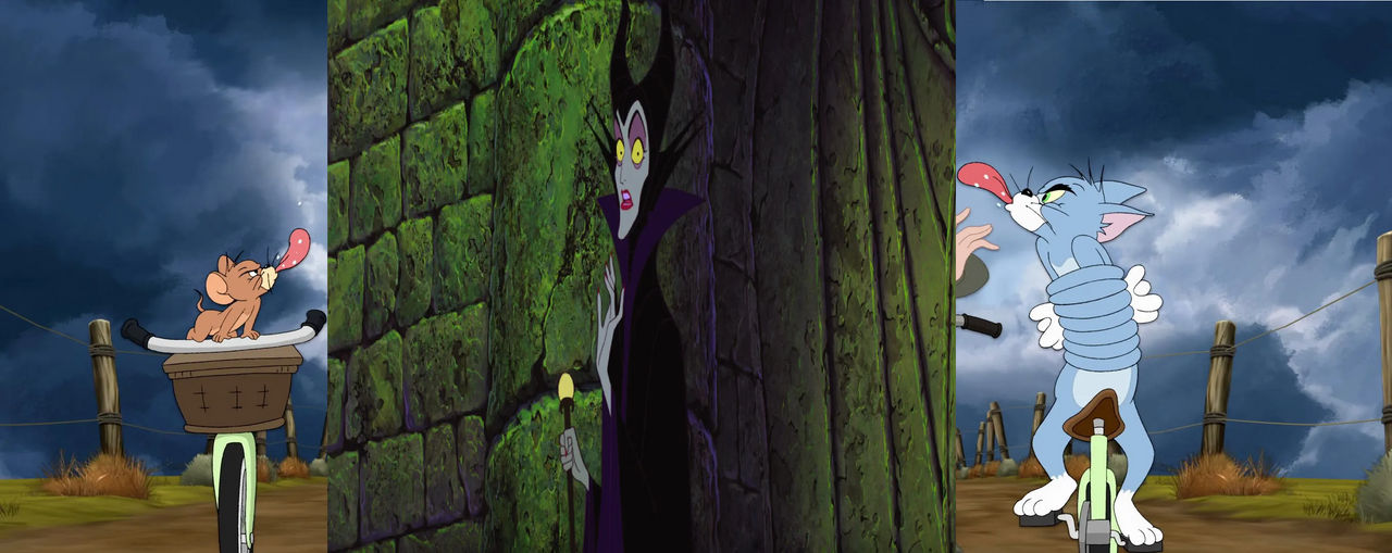 Deviantart Blowing Raspberry Tom and Jerry blow raspberry at Maleficent by superherofan2003 on ...