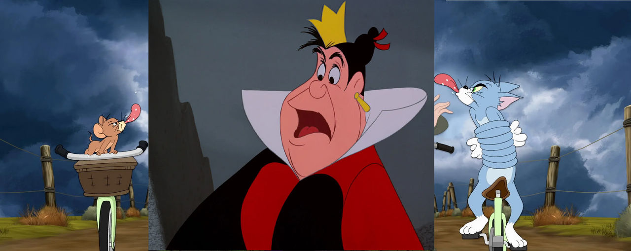 Tom and Jerry blow raspberry at Queen of Hearts by superherofan2003 on ...