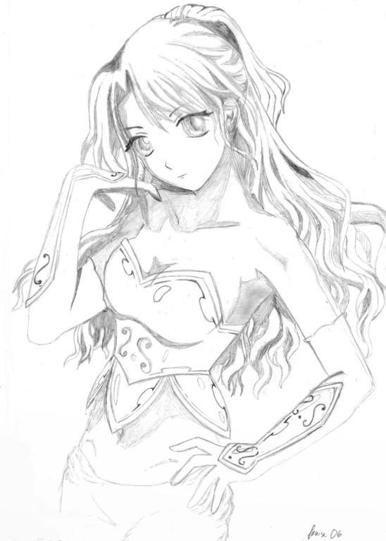 Anime Warrior Girl Pose 1 By Louisedk On Deviantart