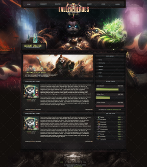 Mists of Pandaria-UNIQUE FUSION CMS THEME