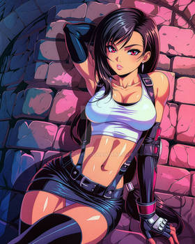 Tifa Lockhart | Retro Anime Style