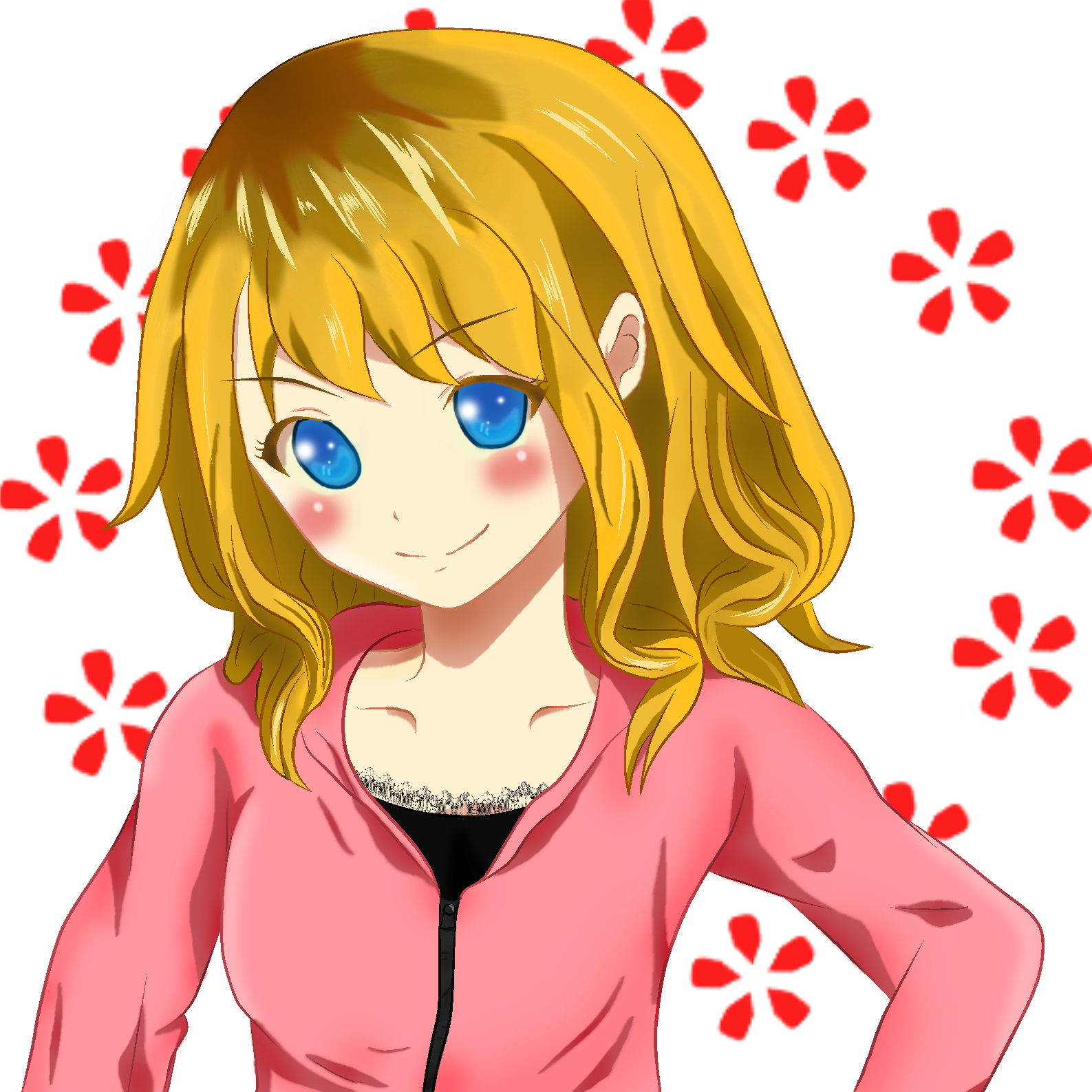 Art Request Blond Blue Eyed Anime Girl By Crafty Lil Vixen On Deviantart
