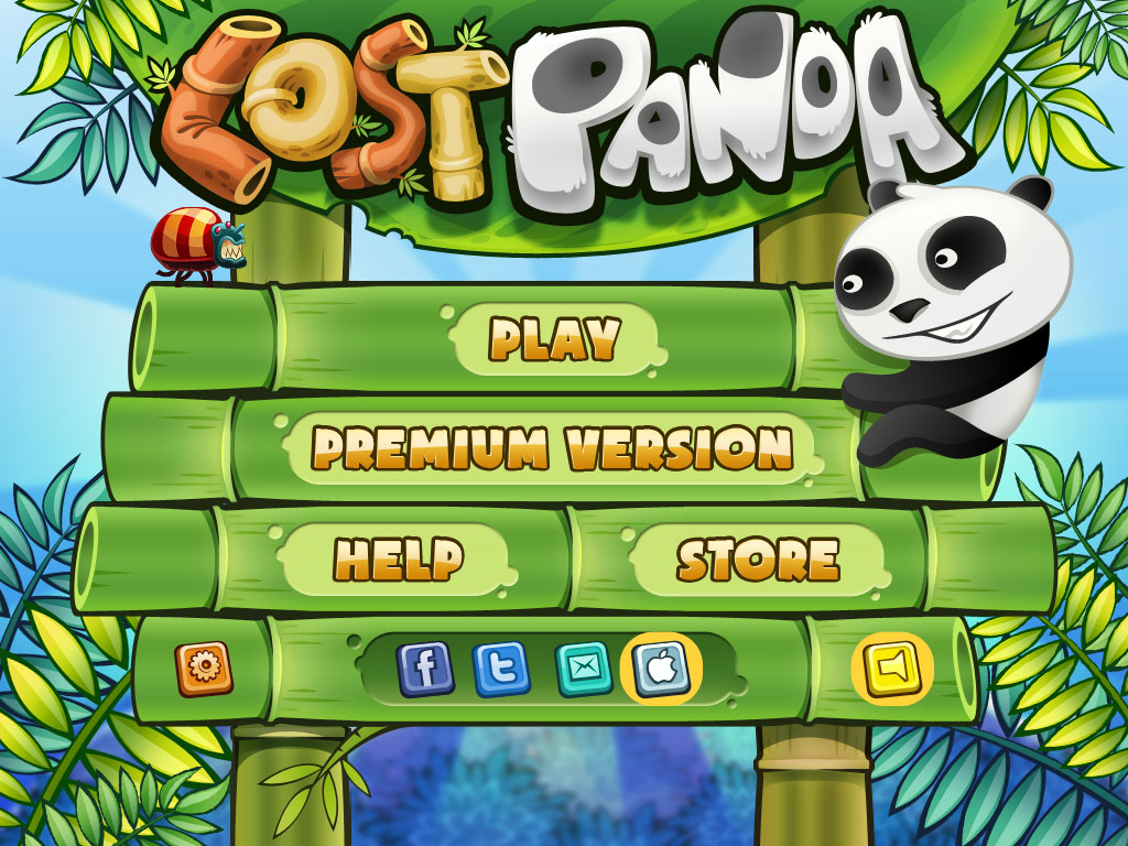 Lost Panda main menu