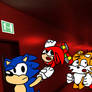 Team Sonic In the RUN FOR YOUR LIFE level