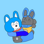 Exile hugging Lucario