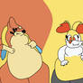 Fat Floatzel And Fat Braixen