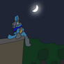 Looking at the moon