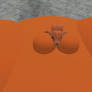 inflated vulpix close up