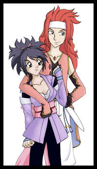 Zelos and Sheena colored