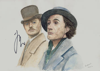 HOLMES and WATSON autographed