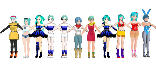 Bulma Moder MMD Me All Bulma Models Collection by LukaCoffineDBAfJelsa on DeviantArt