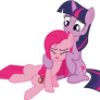 Twilight and Pinkie (The Rose Of Life comic)