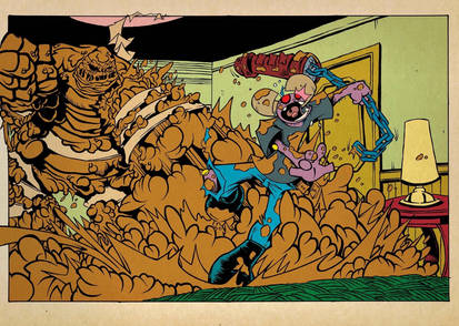 Splash page from (upcoming) Powerbeast #1