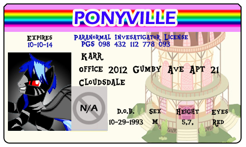 Karr Ponyville License