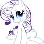 Giant freakin' Rarity lineart