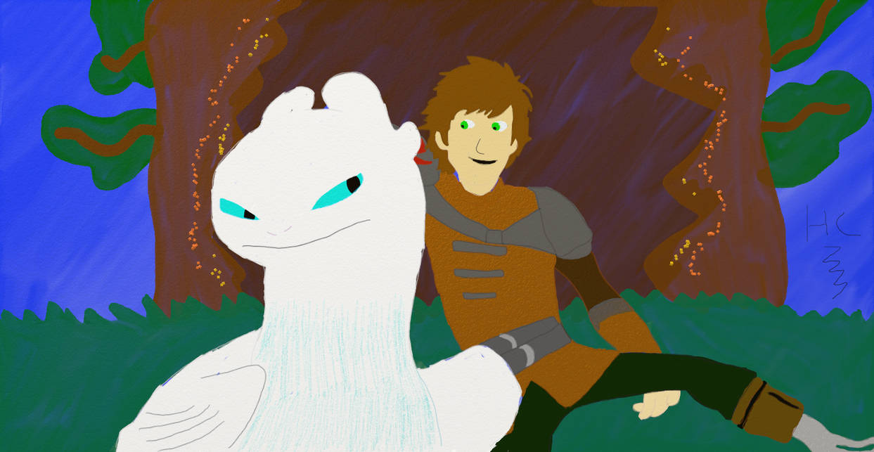Hiccup And The Light Fury By Hcsp15 On DeviantArt hiccup-and-the-light-fury-by-hcsp15-on-deviantart