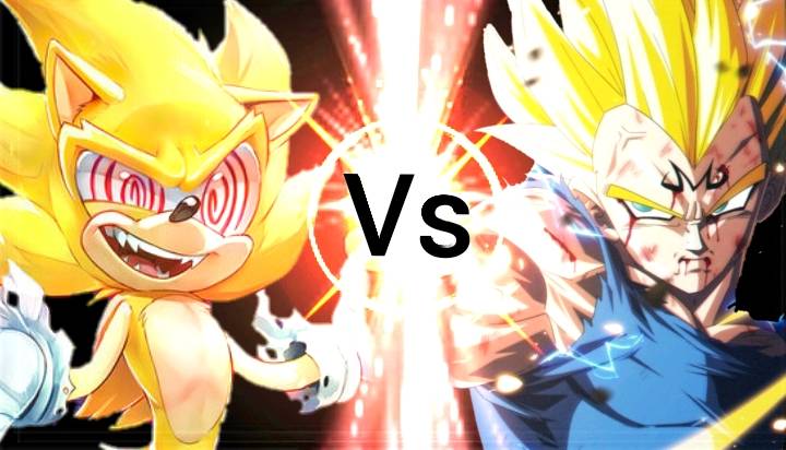 Fleetway Sonic vs Majin vegeta by the-universe-batlle on DeviantArt