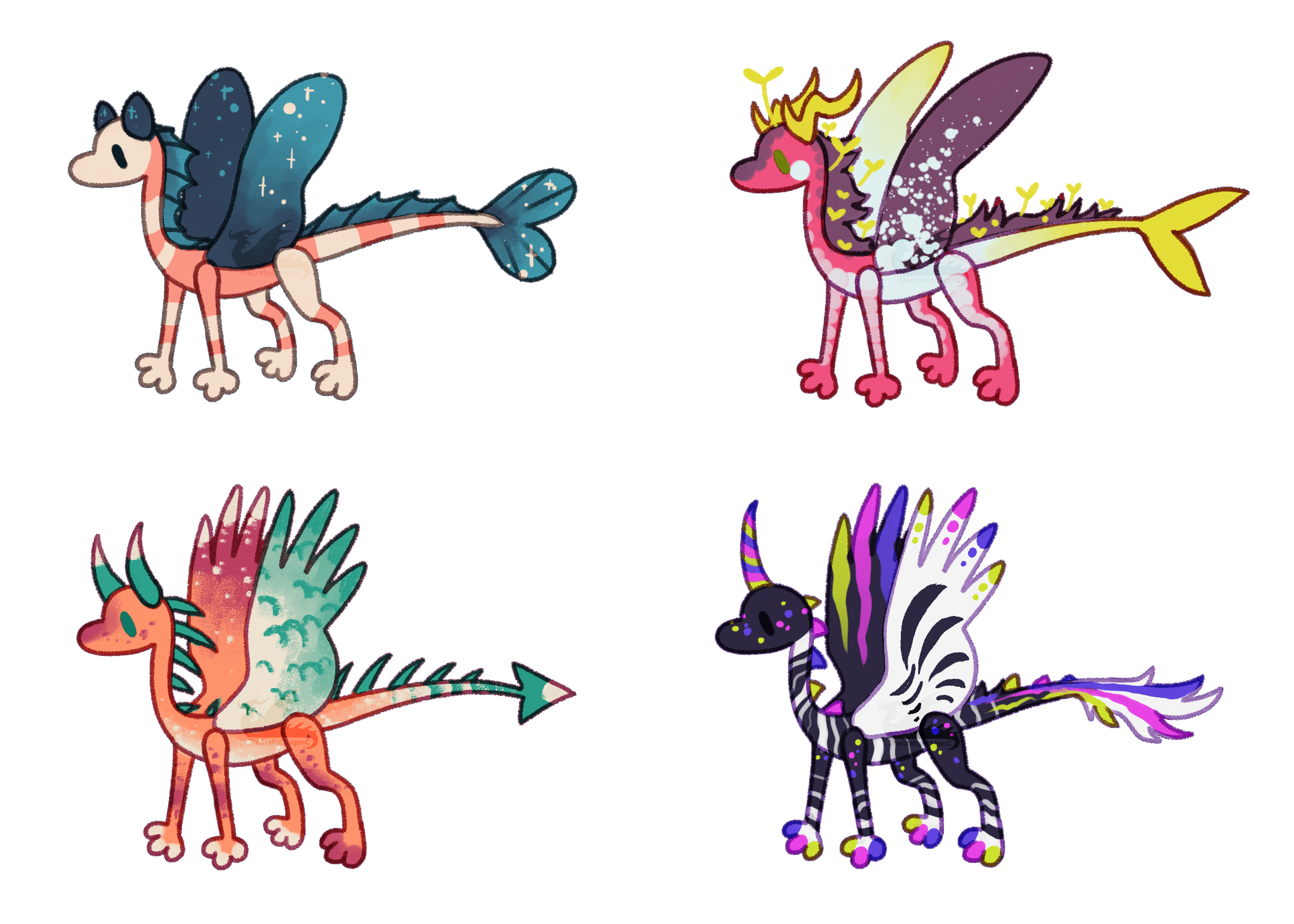 Dragon Adding Dragon Adopts: Set Price: Closed by TheCraftyDragonC on DeviantArt