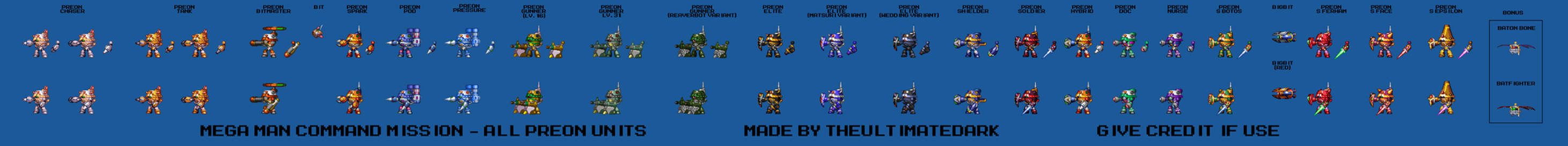 Mega Man X Command Mission - Preon Units