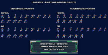 Mega Man X - Fourth Armor Double Buster