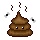 Cute brown poop