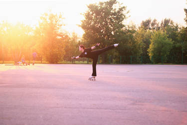 Figure skating in the summer