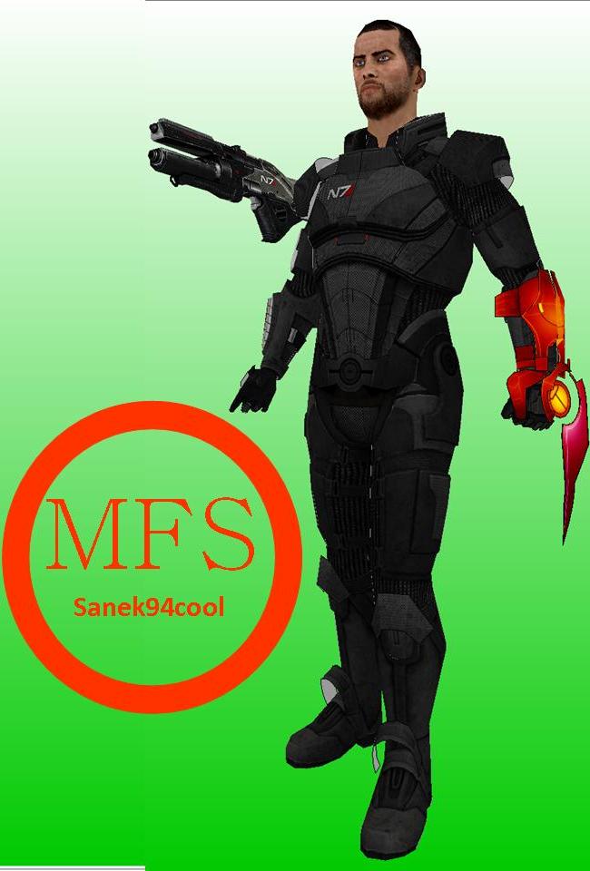 Male Commander Shepard Papercraft (Mass Effect 3)