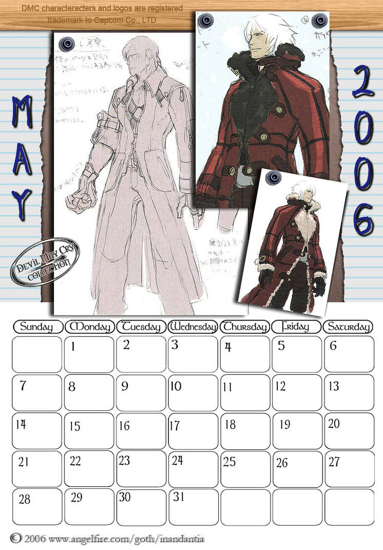 DMC calendar may 2006 by Betka on DeviantArt