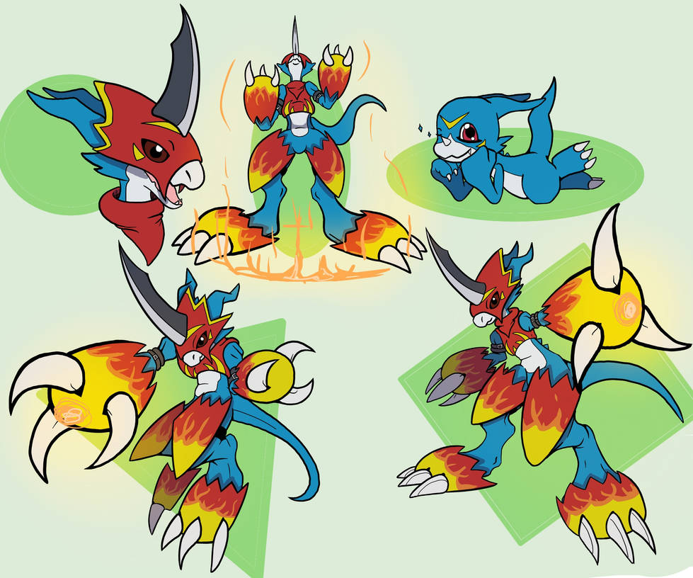Flamedron flamedramon. by bcaen on DeviantArt