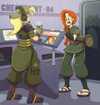 Ansley and Erin - Caught at Customs by Ragadabah